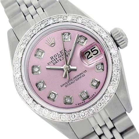 rolex diamond pink